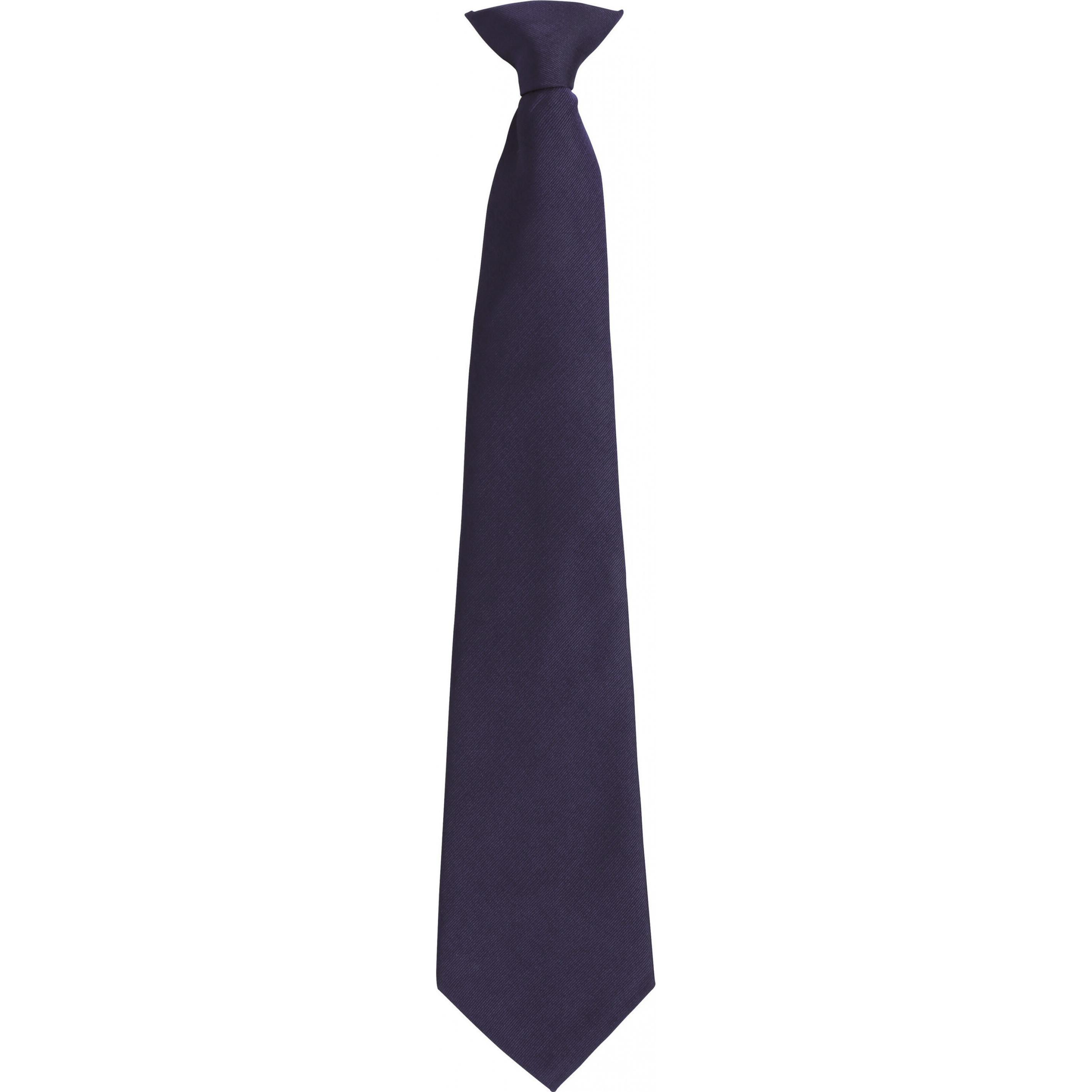 Premier, Krawatte + Fliege, Sicherheitskrawatte mit Clip, Blau