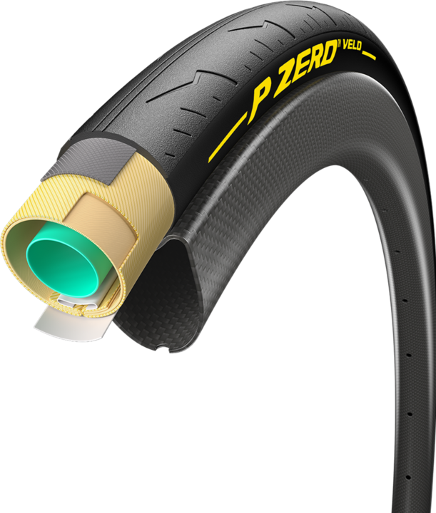 Produktbild Pirelli P Zero Velo 700x25C TUB Collé (28 x 1.00, 28-622)