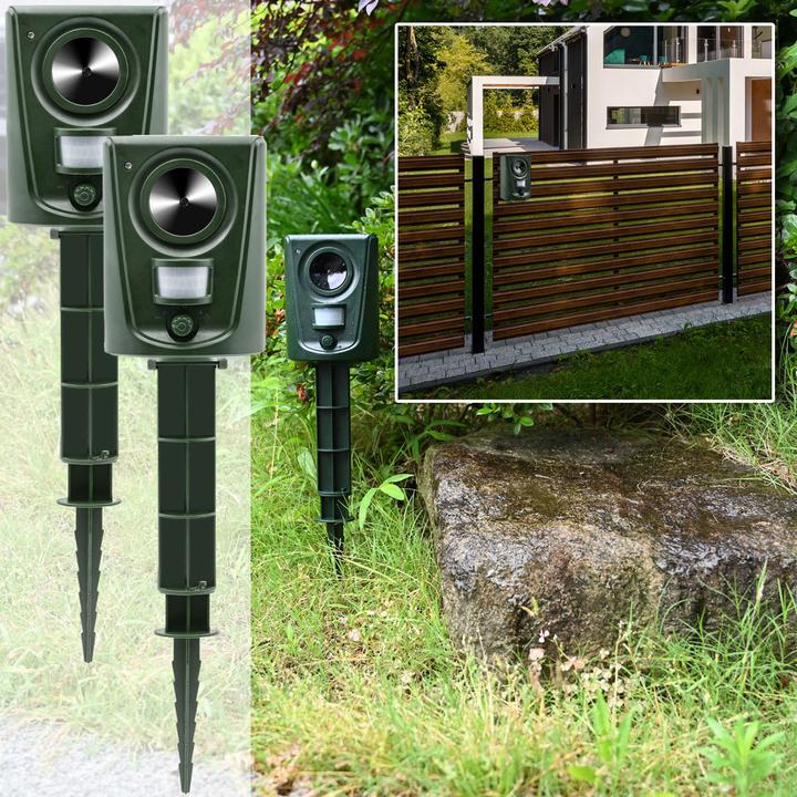 Produktbild Casativo 2er-Set Universal Ultraschall Tiervertreiber, PIR-Bewegungsmelder, bis 60 m²