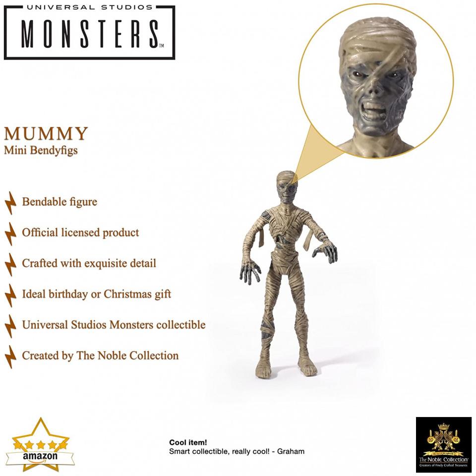 Thumbnail - Noble Collection Universal Monsters figurine flexible Bendyfigs Mummy 14 cm