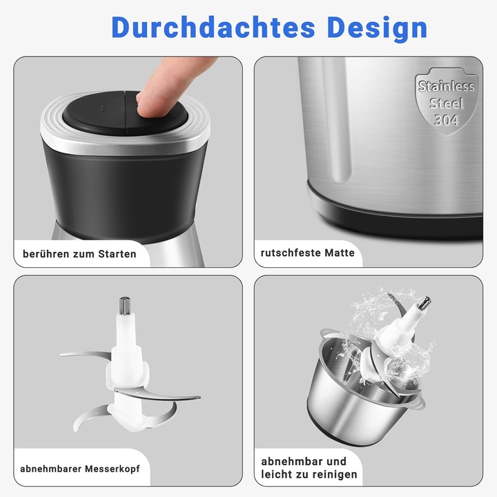 Actual product image Amzchef ‎J18-2L Elektrischer Fleischwolf