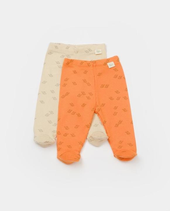 Produktbild BabyCosy Strickhose mit Fuss, 2 Pack (68)