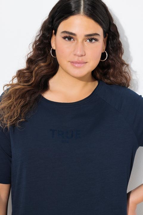 Produktbild Ulla Popken Shirt, Ringel, Rundhals, Halbarm, offenkantig (46, 48)