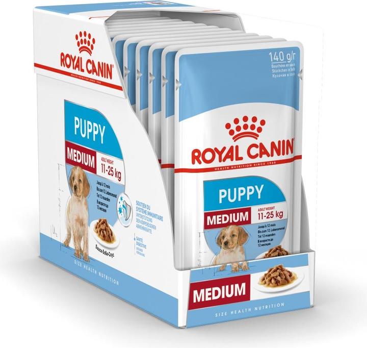 Produktbild Royal Canin SHN WET Medium Puppy (Welpe + Kitten, 10 Stk., 1400 g)