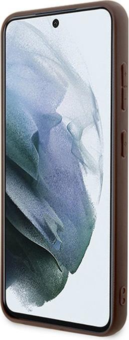 Actual product image Guess PU 4G Metal Logo Case- brown (Samsung Galaxy S24)