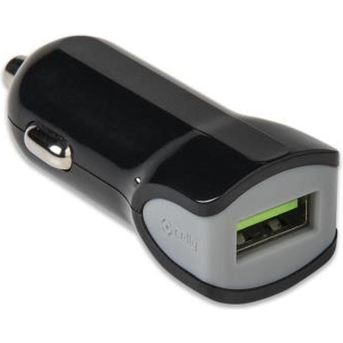 Celly Turbo Car Charger, Auto Adapter, Schwarz