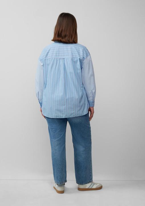 Actual product image S.Oliver Bluse Popeline-Bluse im Relaxed Fit mit Streifenmix (52)