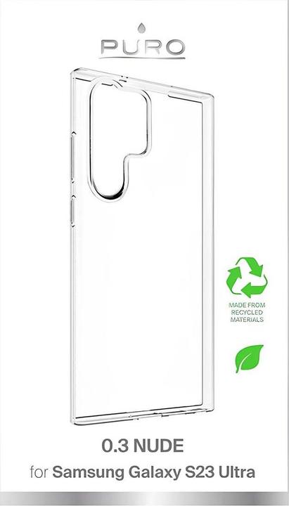 Actual product image Puro 0.3 Nude - Etui ekologiczne Samsung Galaxy S23 Ultra (przezroczysty) (Samsung Galaxy S23 Ultra)
