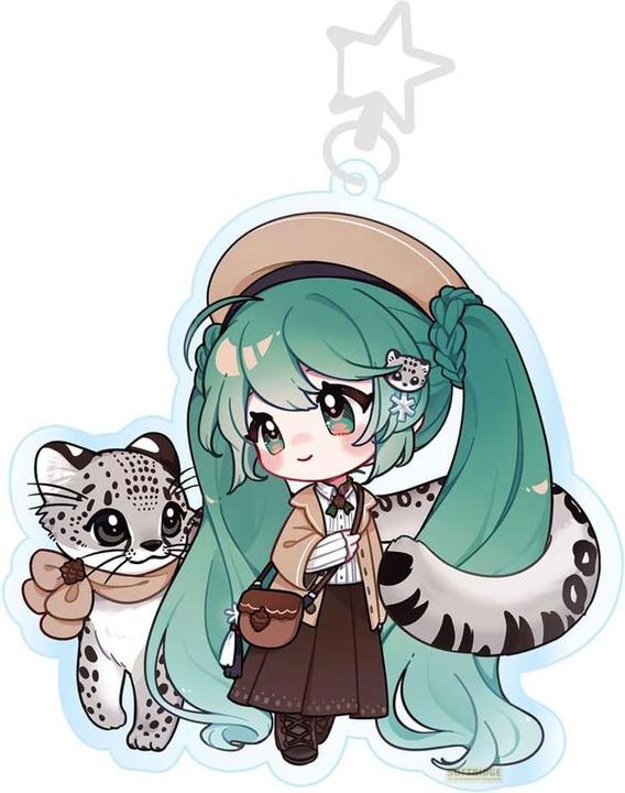 Immagine prodotto POPbuddies Portachiavi Hatsune Miku in acrilico Kawaii Winter Time