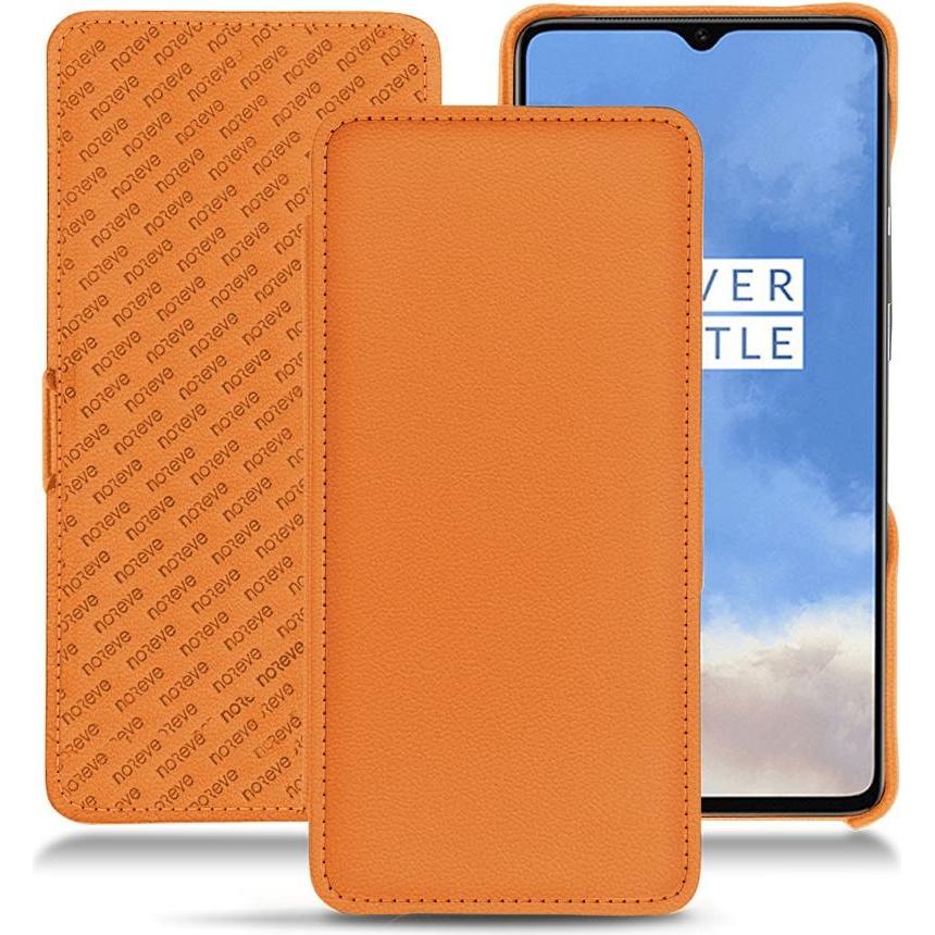Noreve Lederschutzhülle horizontal (OnePlus 7T), Smartphone Hülle, Orange