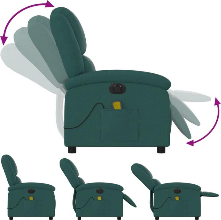 Actual product image vidaXL Massage chair electric fabric