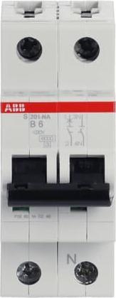 Produktbild ABB S201-B6NA Sicherungsautomat 6A pro M compact 1p+NA