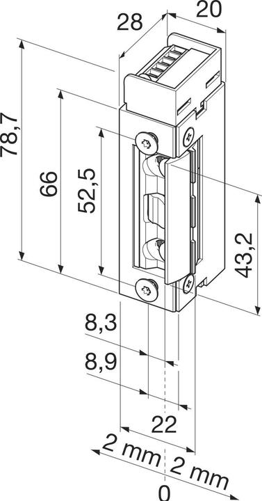 Actual product image effeff Fire protection electric strike 143 R FaFix (Indoor, Outdoor)