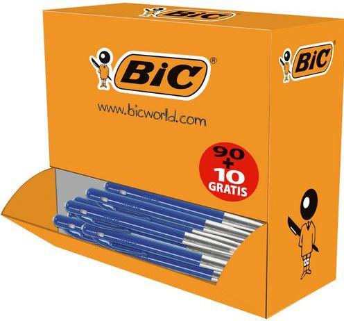 Produktbild Bic Druckkugelschreiber (Blau, Transparent, 90 x)