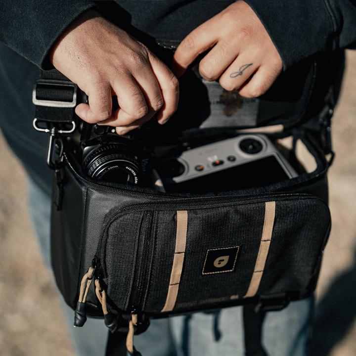 Actual product image PolarPro Kamera-Tasche RoadRunner 6 l Sling Schwarz (Camera shoulder bag, 6 l)