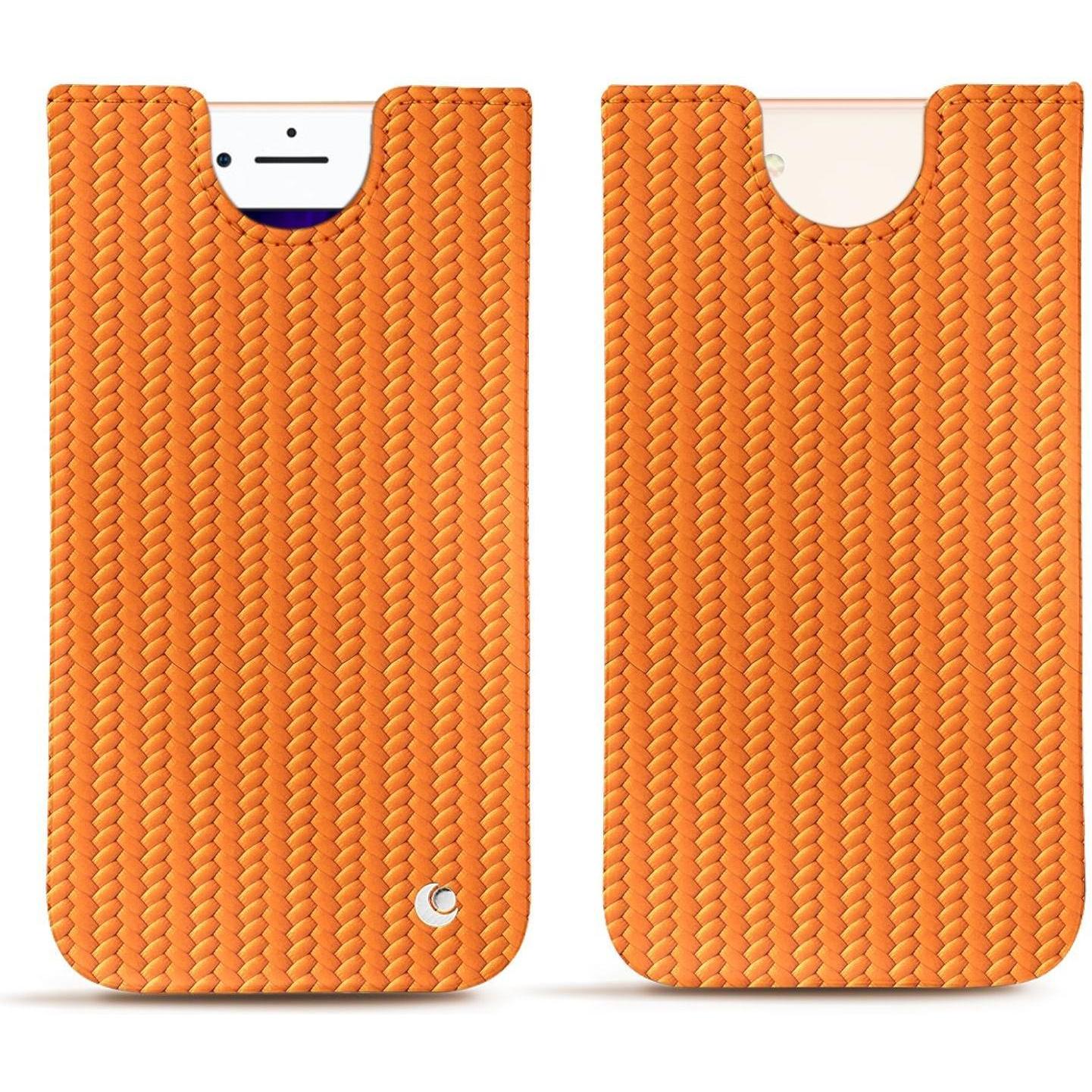 Noreve Lederschutzhülle (Apple iPhone 8), Smartphone Hülle, Orange