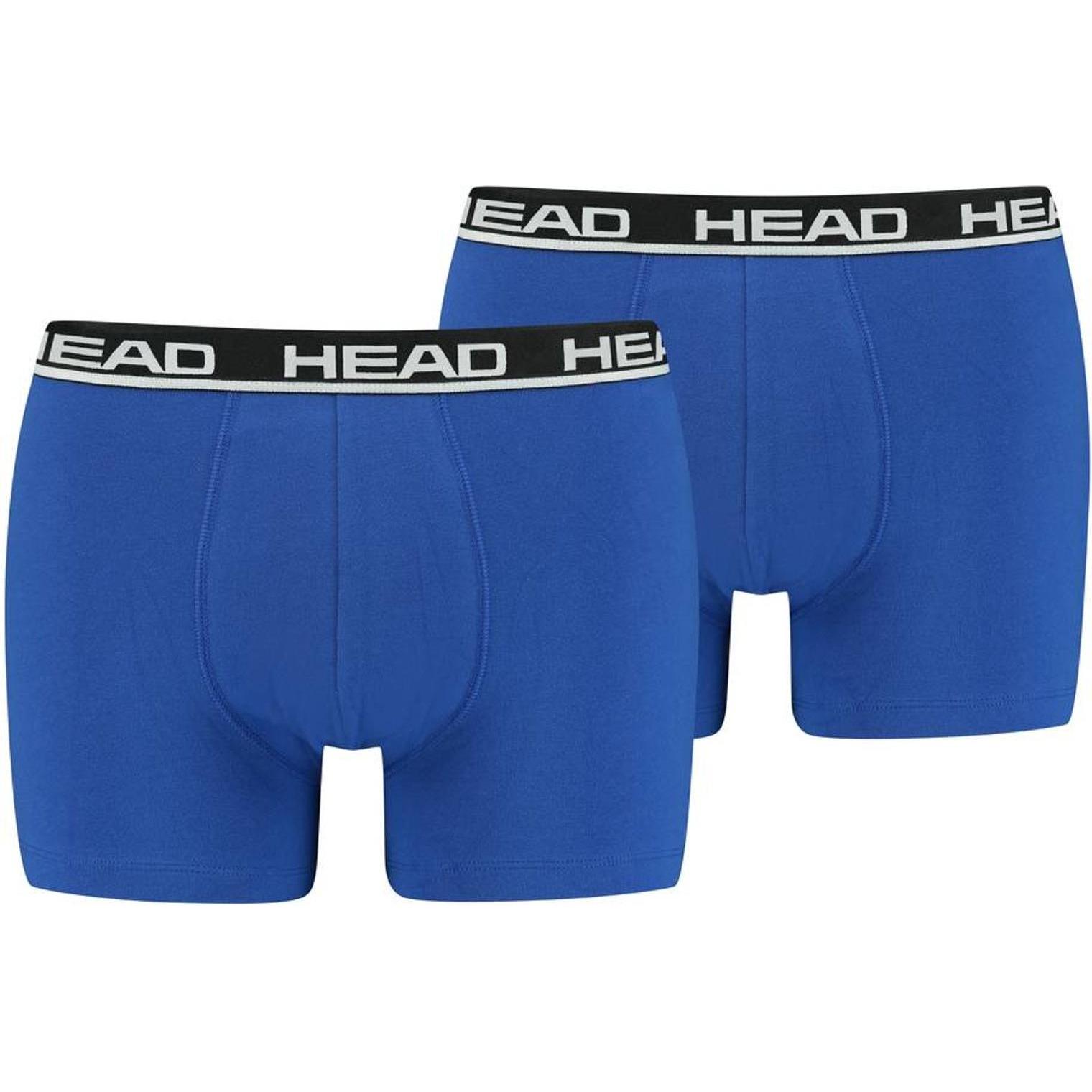 Thumbnail - Head, Herren, Unterhosen, Boxershort Casual Stretch Basic Boxer 2P, Mehrfarbig, (L, 6er Pack)