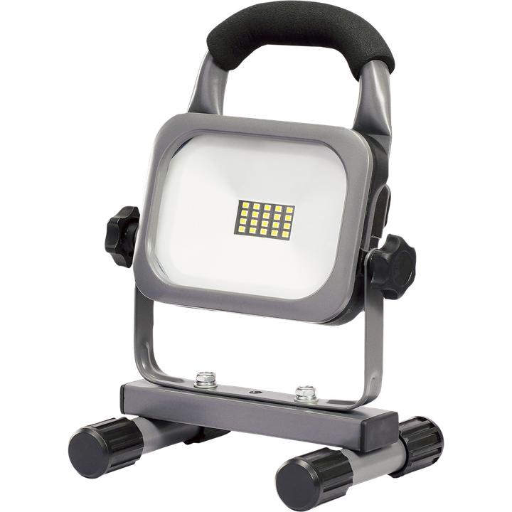 Produktbild Steffen WORKLIGHT LED Akku-Strahler 15W mit Traggriff und Standfuss, grau (1650 lm)