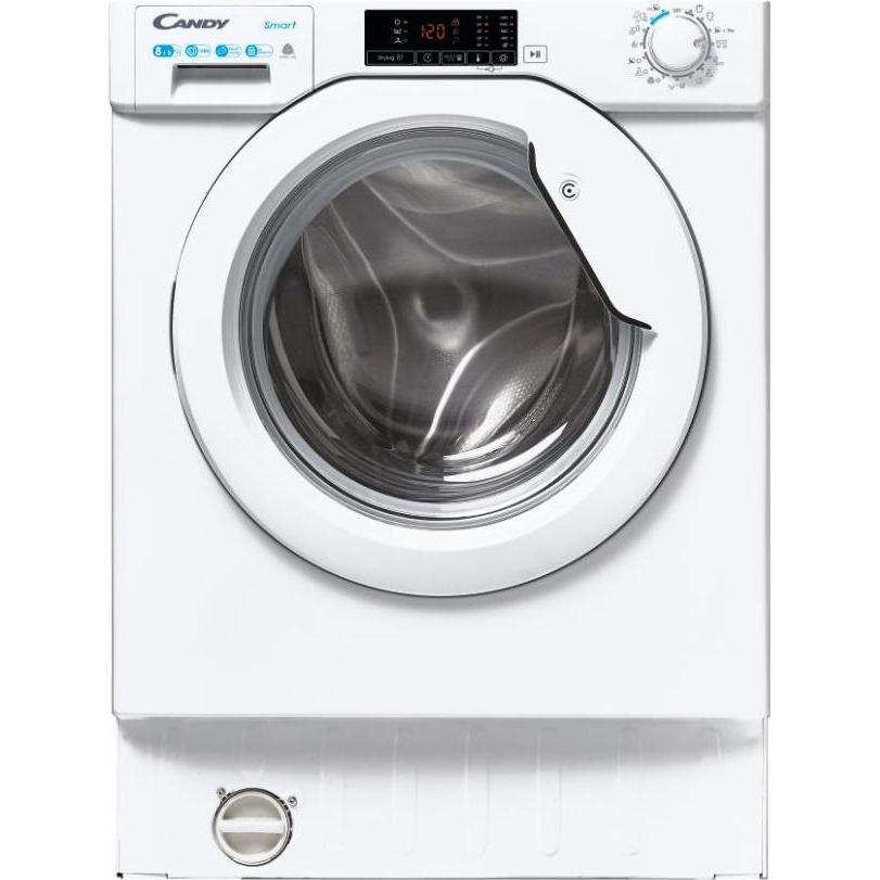Thumbnail - Candy CBD 485D1E/1-S Waschtrockner Integriert Frontlader Weiss E, Waschtrockner, Weiss