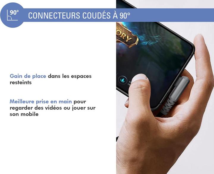 Produktbild Force Power FPCBLCCANGL2MRG USB-Kabel (2 m, 60 W)