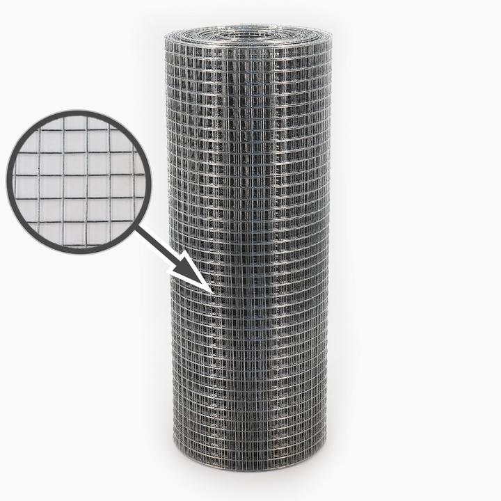 Actual product image Aquagart 180m x 0,5m Volierendraht Drahtgitter Schweissgitter Drahtzaun Feuerverzinkt