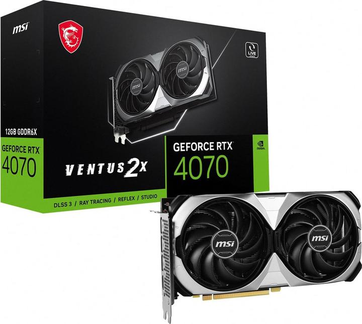 Produktbild MSI GeForce RTX 4070 VENTUS 2X OC (12 GB)
