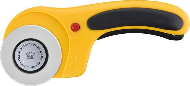 Actual product image Olfa Crocheum knife with a diameter of 60 mm for cutting fabrics, natural materials and (Cutters)