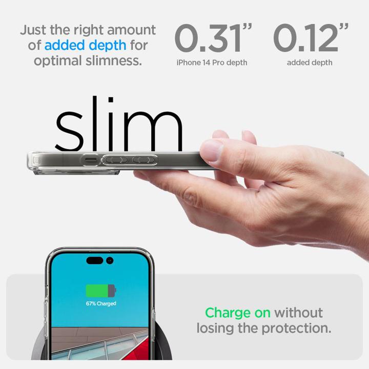 Produktbild Spigen Ultra Hybrid Case für Apple iPhone 14 Pro - frost clear (Apple iPhone 14 Pro)