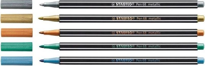 Produktbild STABILO Pen 68 Premium Metallic-Filzstift (Sortiert, 8 x)