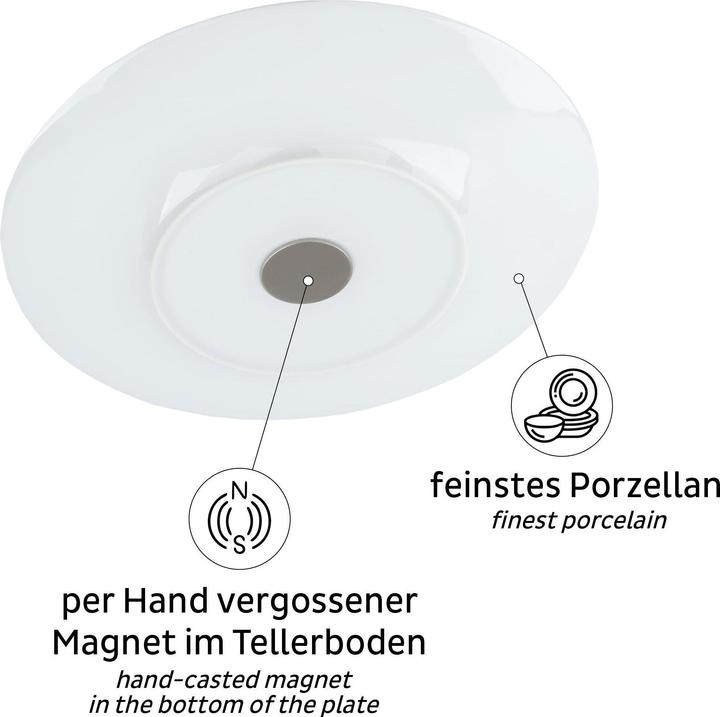 Actual product image Silwy Magnetic dinner plate blue