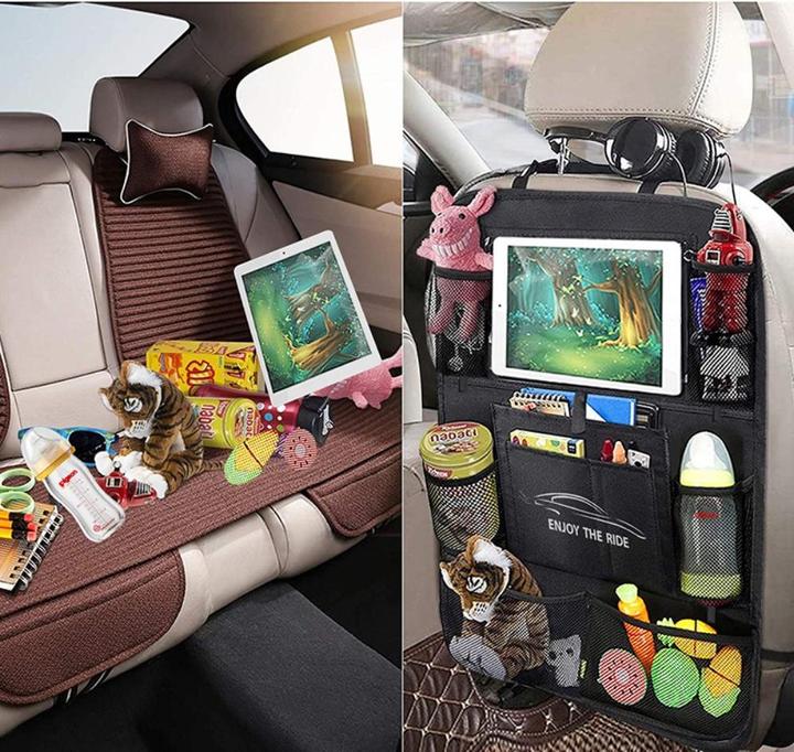 Produktbild Werkstein Auto Sitz Aufbewahrungshängebeutel Organizer Rücksitz Tasche (65x45cm)