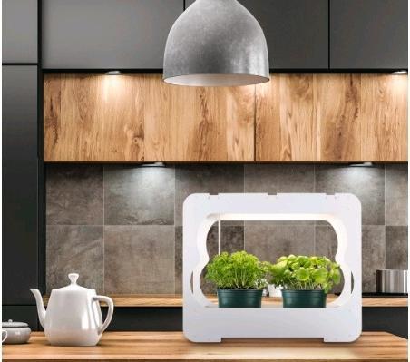 Immagine prodotto Xavax Gewächsstation mit LED-Pflanzenlampe, ca. 3 Töpfe Ø 10 cm, Vollspektrum-LED (LED)