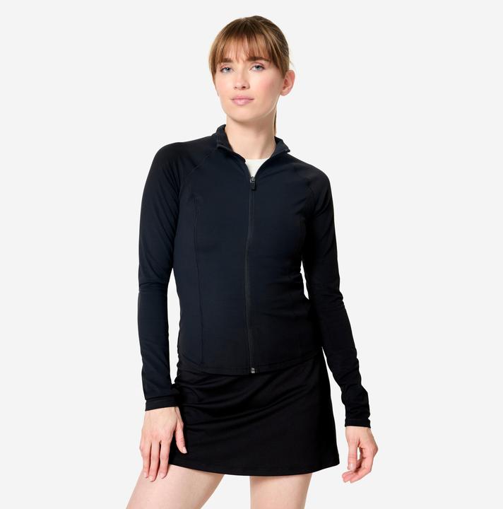 Actual product image Decathlon Trainingsjacke Damen tailliert - schwarz (M)