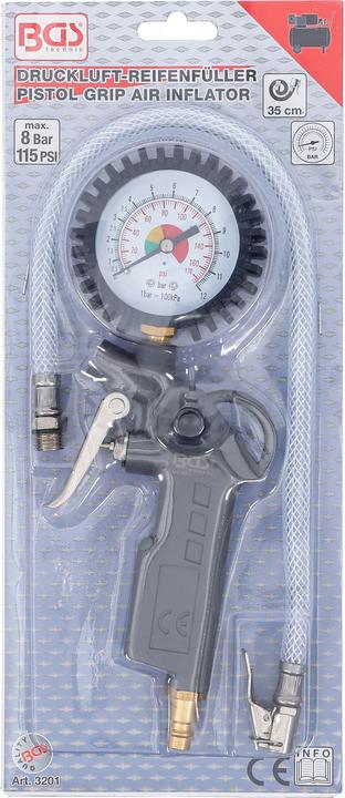 Image du produit BGS Pistolet de gonflage pneumatique 0 - 8 bar
