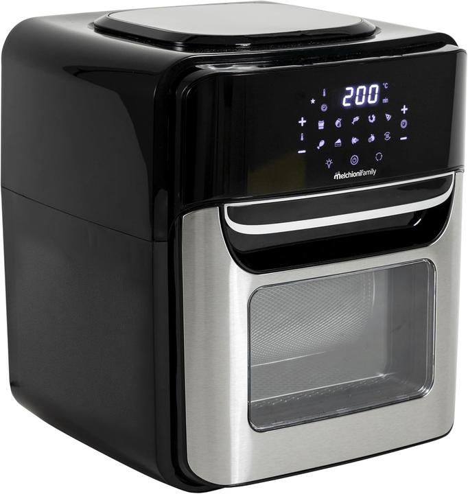 Melchioni 118340034 fryer Single 12 L Independent 1700 W Heissluftfritteuse Schwarz, Sta