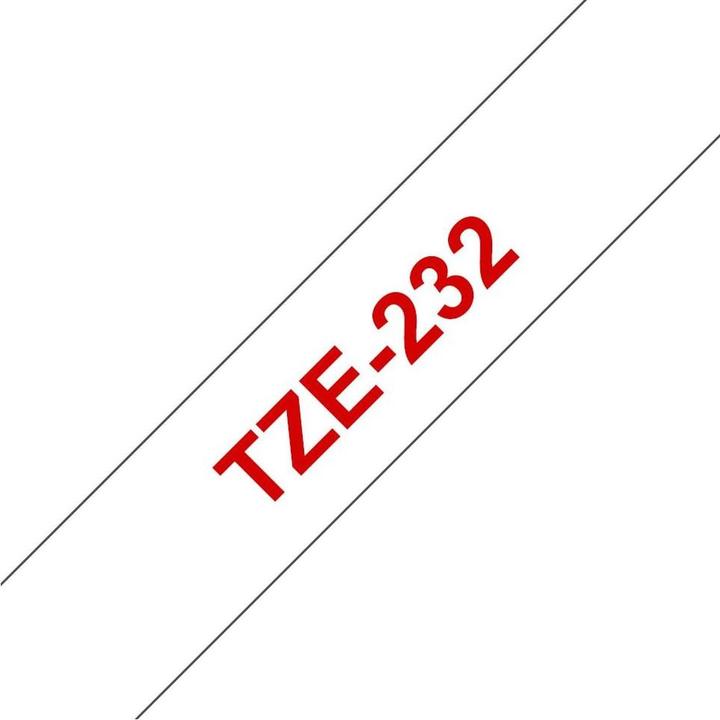 Produktbild Brother Tze-232 (1.20 cm, Weiss, Rot)