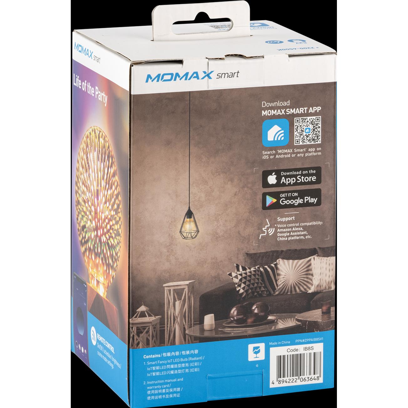 Thumbnail - Momax, Tischlampe, IoT Smart Fancy IoT LED Bulb (Radiant) / E27 (E27)
