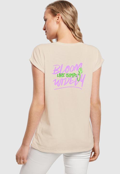 Produktbild Merchcode Ladies Never Too Late Extended Shoulder Tee - 111665 (L)