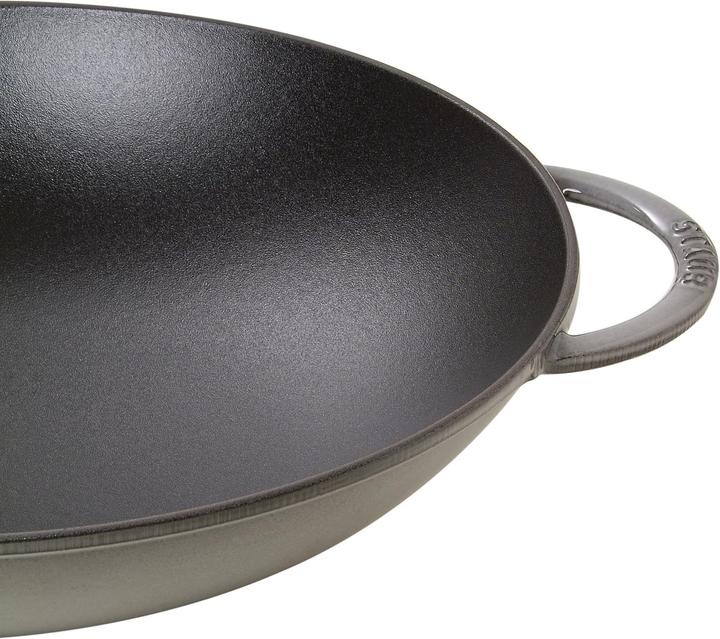 Productafbeelding Staub Wok met glazen deksel (Wokpan, Gietijzer, 37 x 12.70 cm)