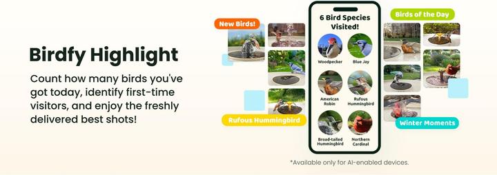 Produktbild Birdfy FSC Vogelfutterhaus mit AI-Kamera