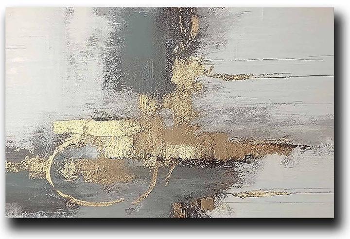 Produktbild Wallxpert Bild Gold/Grau (70 x 45 cm)