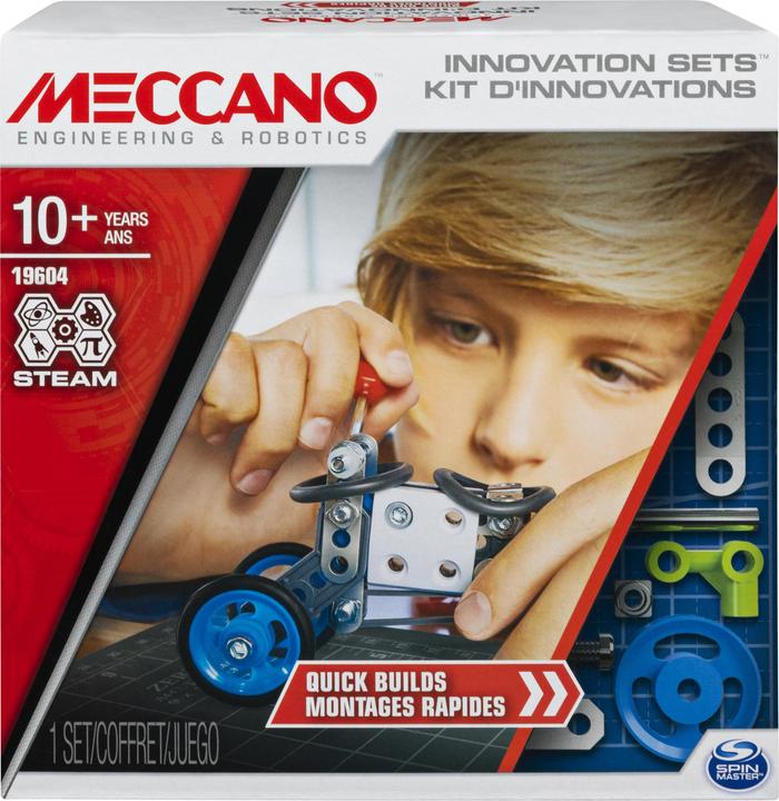 Actual product image Spin Master Meccano, construction set 1, Quick Builds, MINT construction set with real tools for children aged
