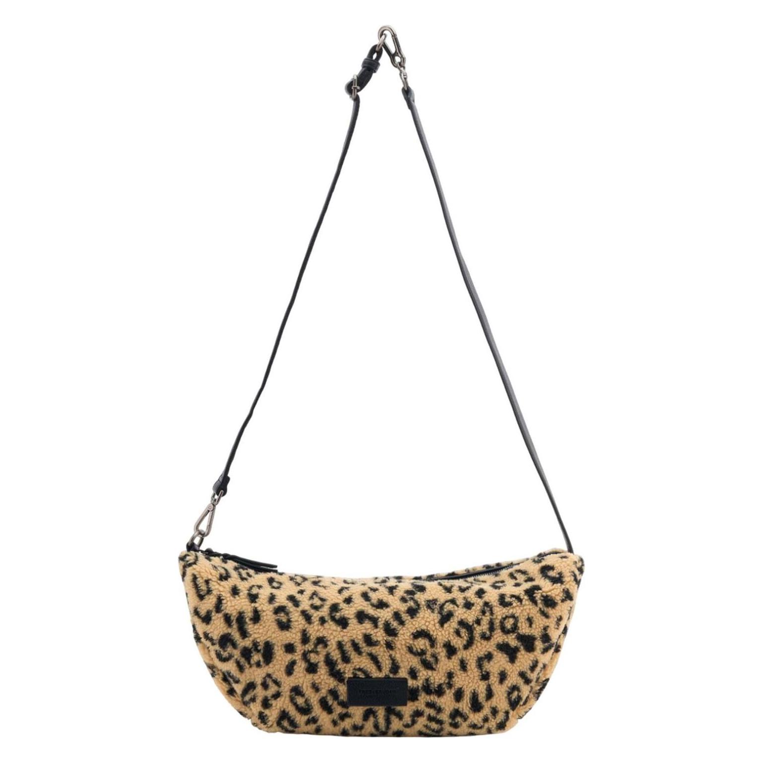 FredsBruder, Damen, Handtasche, Furry Friend Crossbag, Braun, Schwarz