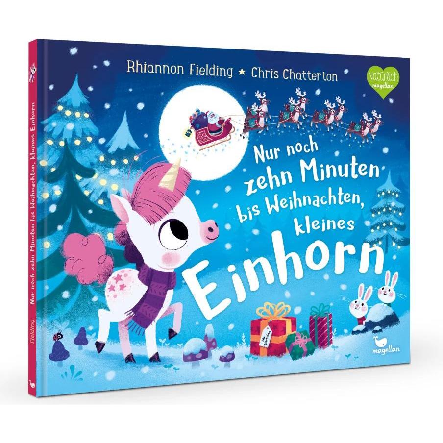 Nur noch zehn Minuten bis Weihnachten, kleines Einhorn, Kinderbücher von Rhiannon Fielding, Susanne Weber, Chris Chatter...