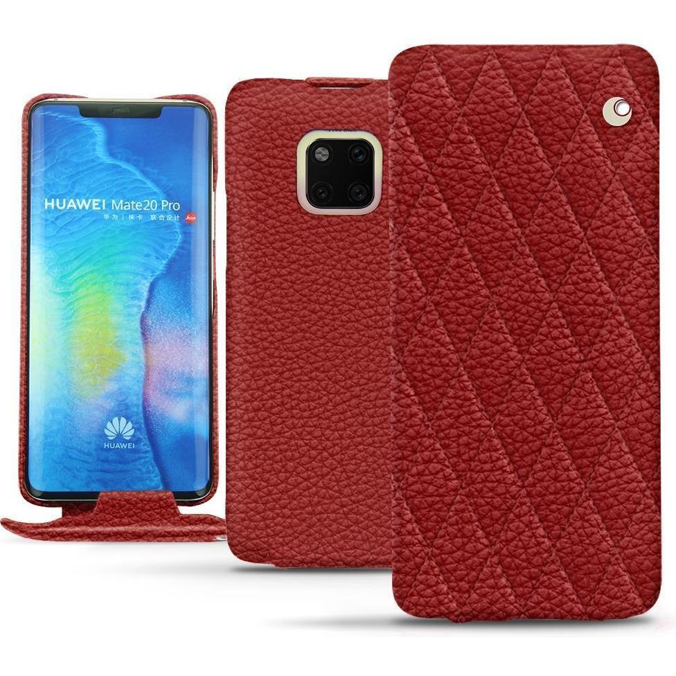 Thumbnail - Noreve Lederschutzhülle vertikal (Huawei Mate 20 Pro), Smartphone Hülle, Rot