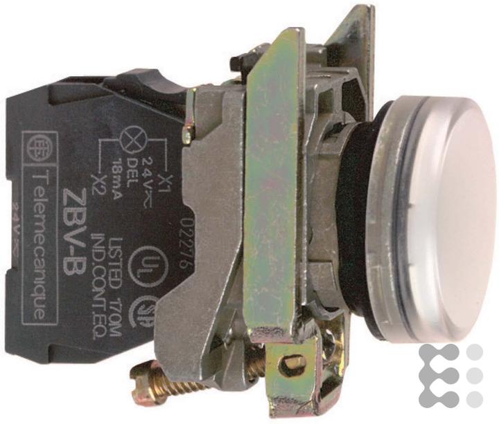 Produktbild Schneider Electric Leuchtmelder LED 230V weiß XB4BVM1