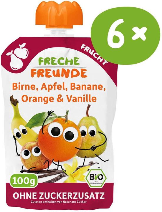 Actual product image Freche Freunde Squeeze bag berry mix 6x 100 g (600 g)