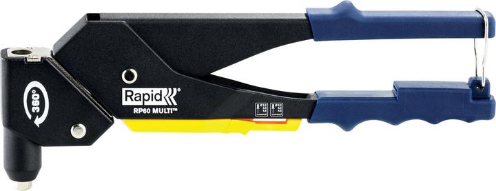 Immagine prodotto Rapid RP60 Pinza multipla per rivetti ciechi con testa rotante (48 mm)