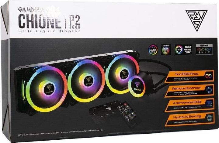 Produktbild Gamdias Kit Watercooling Chione P2-360R RGB (Noir)