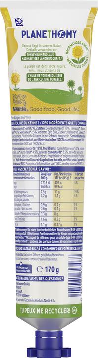 Nutritional values and ingredients THOMY Mayonnaise with mustard (170 g)